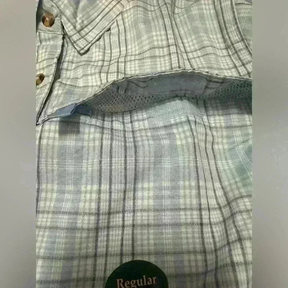 L.L. Bean vented plaid button down top XS - Picture 3 of 8